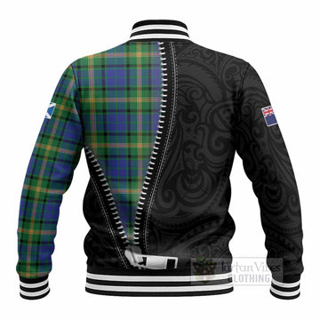 Maitland Tartan Baseball Jacket New Zealand Pattern Unique Zipper Stylized