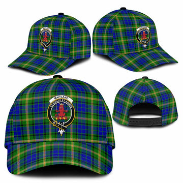 Maitland Tartan Classic Cap with Family Crest