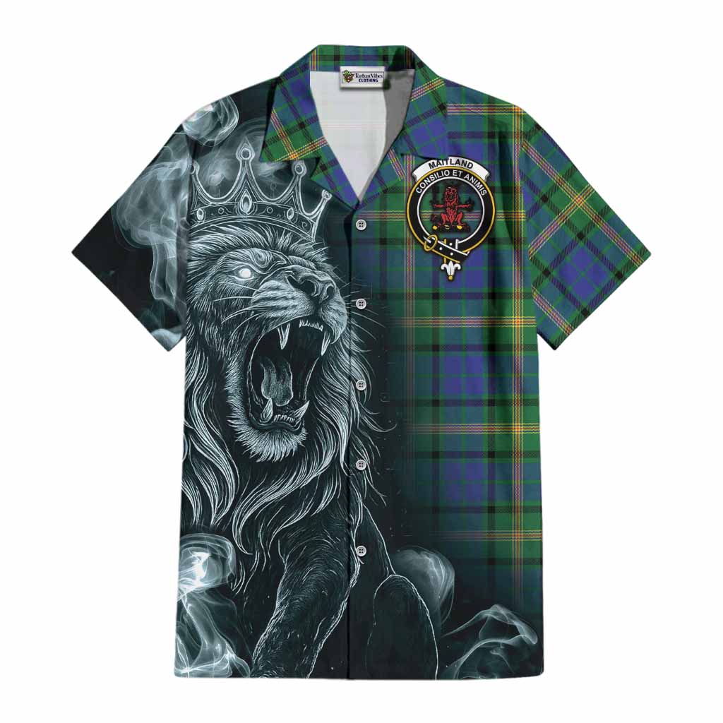 Maitland Tartan Cotton Hawaiian Shirt Roaring Lion Heritage