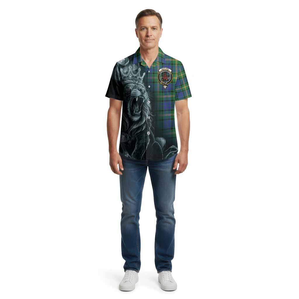 Maitland Tartan Cotton Hawaiian Shirt Roaring Lion Heritage