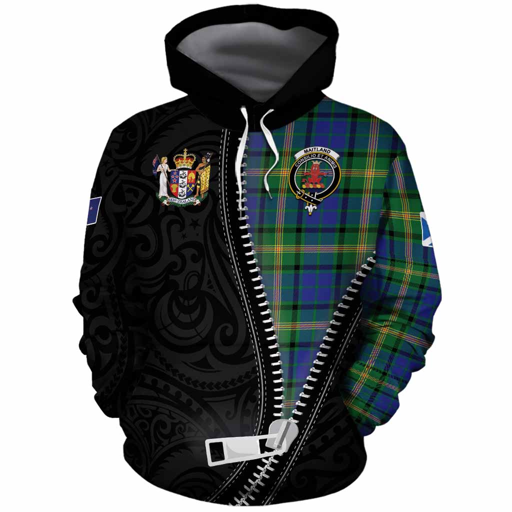 Maitland Tartan Cotton Hoodie New Zealand Pattern Unique Zipper Stylized