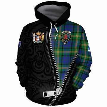 Maitland Tartan Cotton Hoodie New Zealand Pattern Unique Zipper Stylized