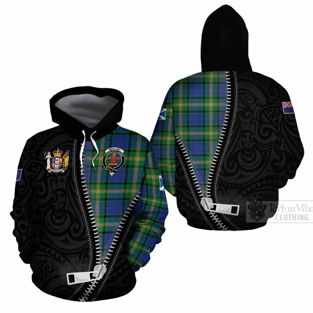 Maitland Tartan Cotton Hoodie New Zealand Pattern Unique Zipper Stylized