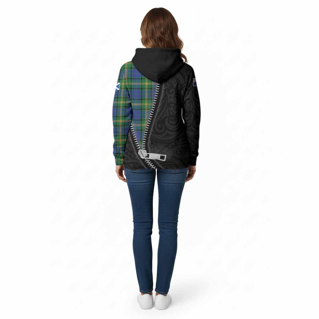 Maitland Tartan Cotton Hoodie New Zealand Pattern Unique Zipper Stylized