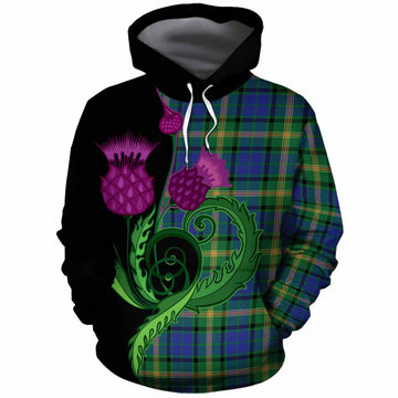 Maitland Tartan Cotton Hoodie Traditional Scottish Thistle