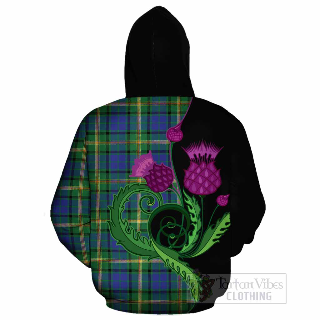 Maitland Tartan Cotton Hoodie Traditional Scottish Thistle