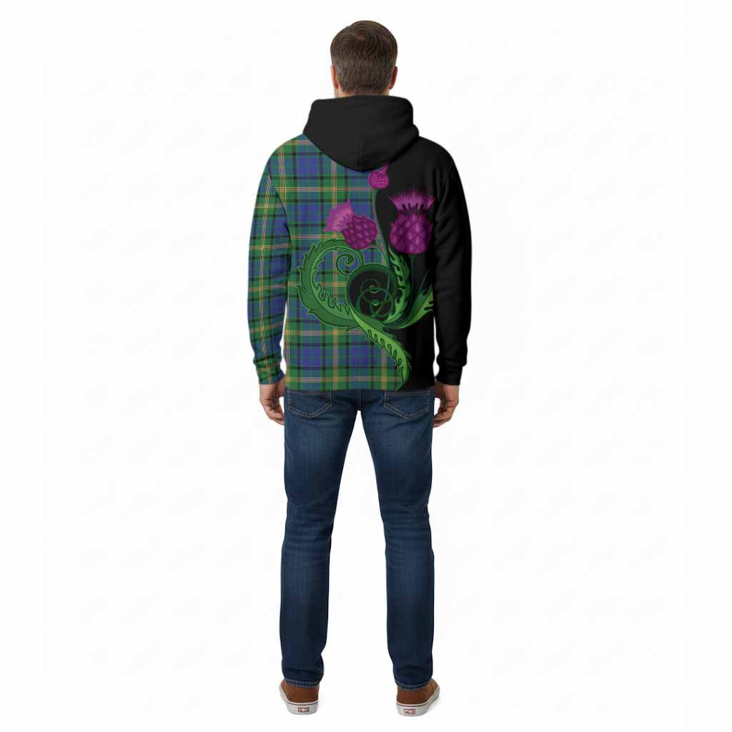 Maitland Tartan Cotton Hoodie Traditional Scottish Thistle