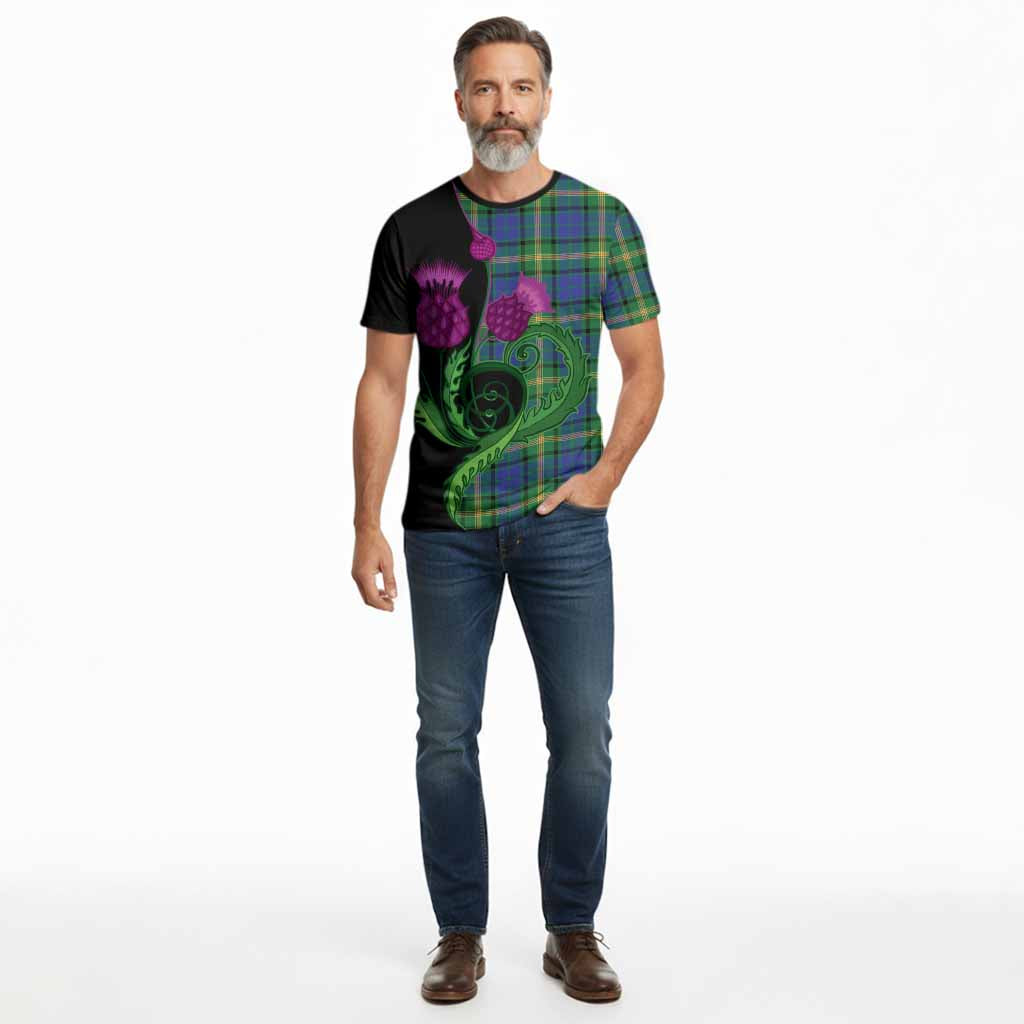 Maitland Tartan Cotton T-shirt Traditional Scottish Thistle