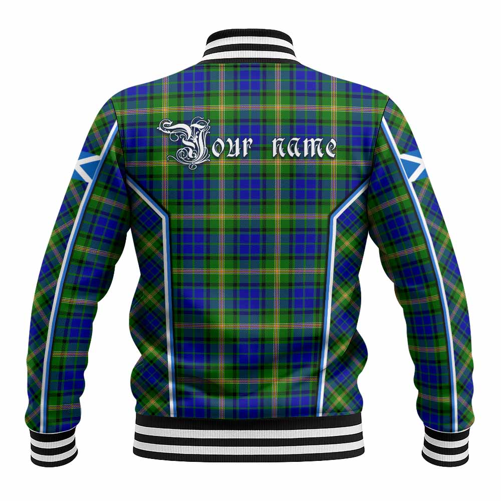 Maitland Tartan Crest Baseball Jacket Scotland Coat of Arm Flag Style - Tartan Vibes Clothing