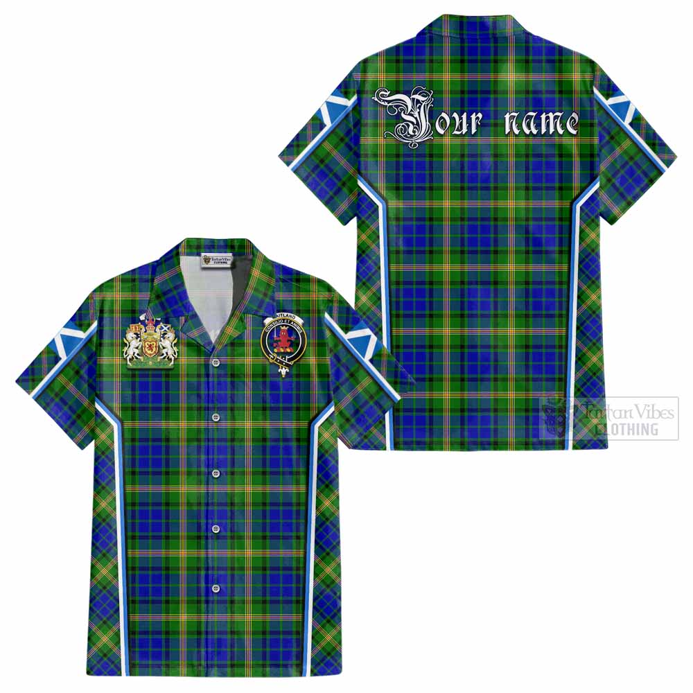 Maitland Tartan Crest Cotton Hawaiian Shirt Scotland Coat of Arm Flag Style - Tartan Vibes Clothing