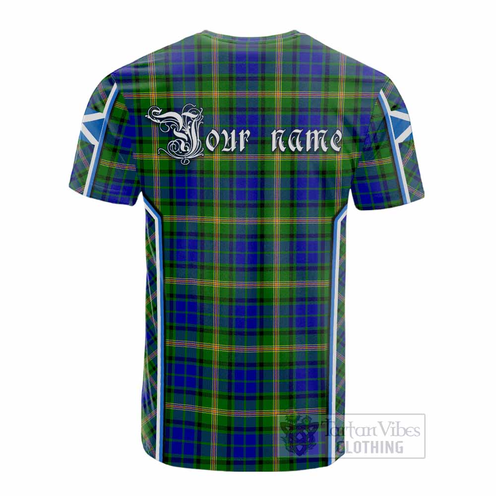 Maitland Tartan Crest Cotton T-shirt Scotland Coat of Arm Flag Style - Tartan Vibes Clothing