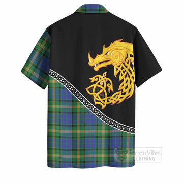 Maitland Tartan Crest Hawaiian Shirt Legendary Dragon Knot Half Style