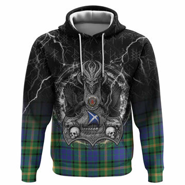 Maitland Tartan Crest Hoodie Celtic Odin's Raven Legacy