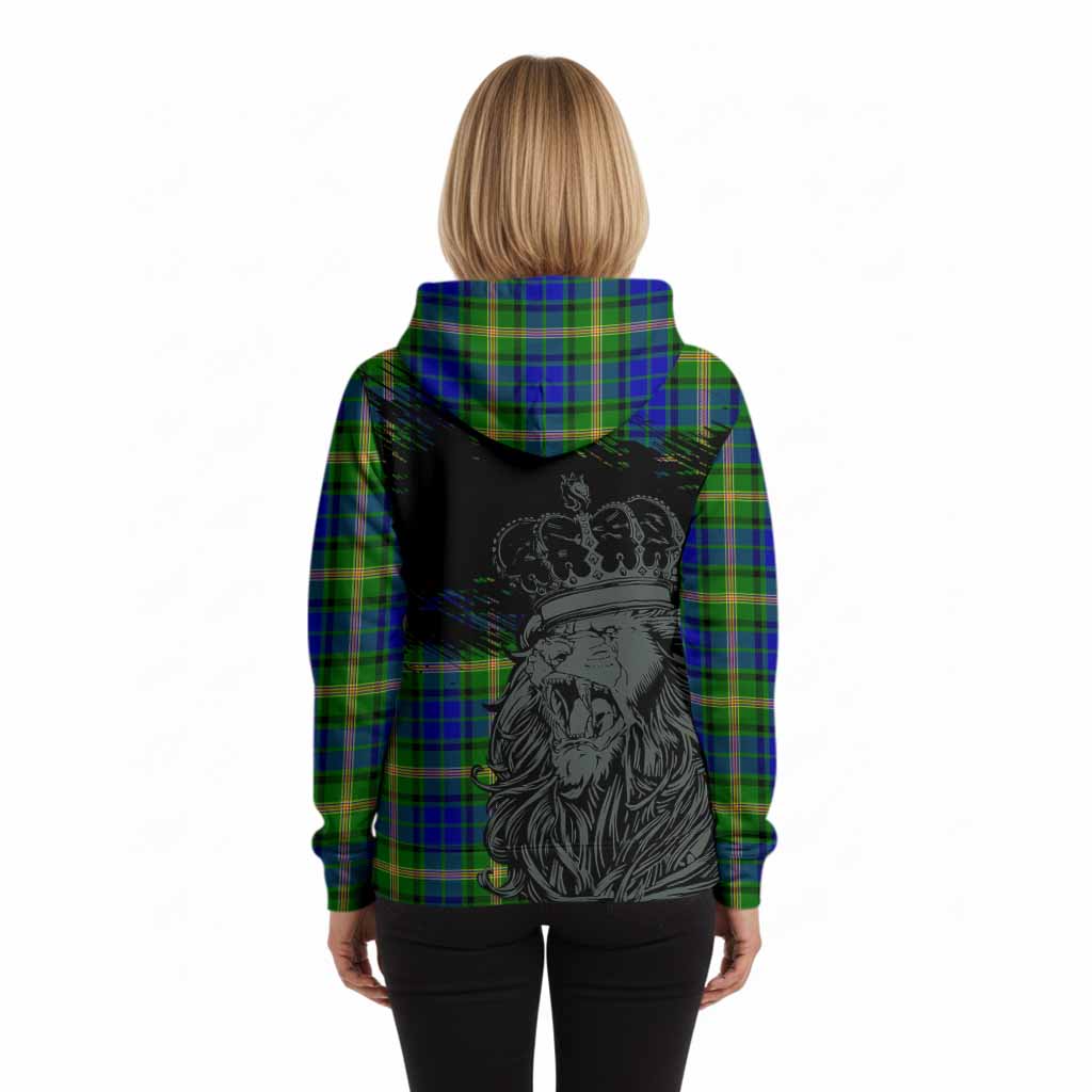 Maitland Tartan Crest Hoodie Crowned Lion Heritage Style