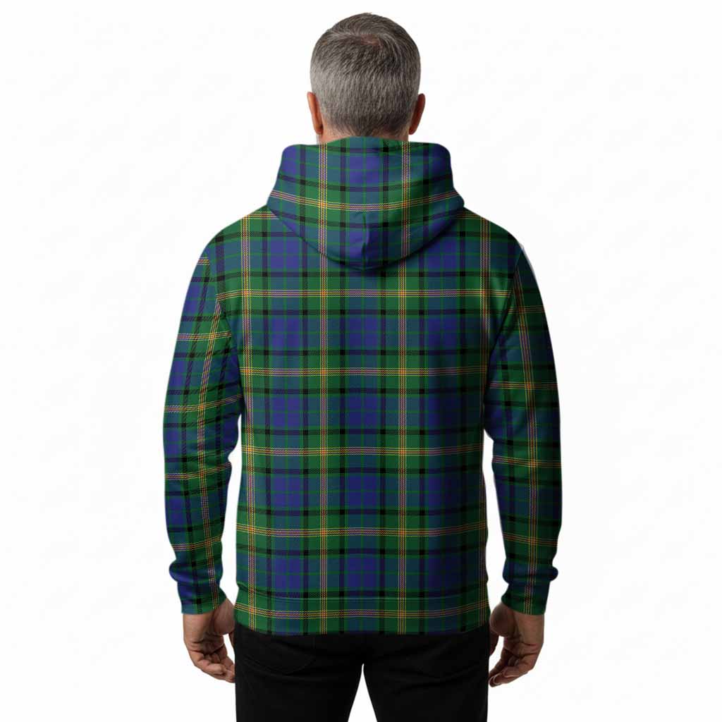 Maitland Tartan Crest Hoodie Ferocious Lion Style