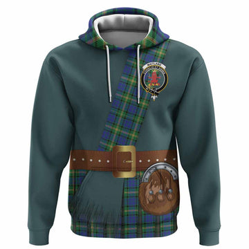 Maitland Tartan Crest Hoodie Kilt Costume Style