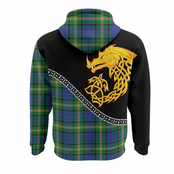 Maitland Tartan Crest Hoodie Legendary Dragon Knot Half Style