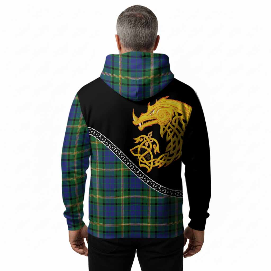 Maitland Tartan Crest Hoodie Legendary Dragon Knot Half Style