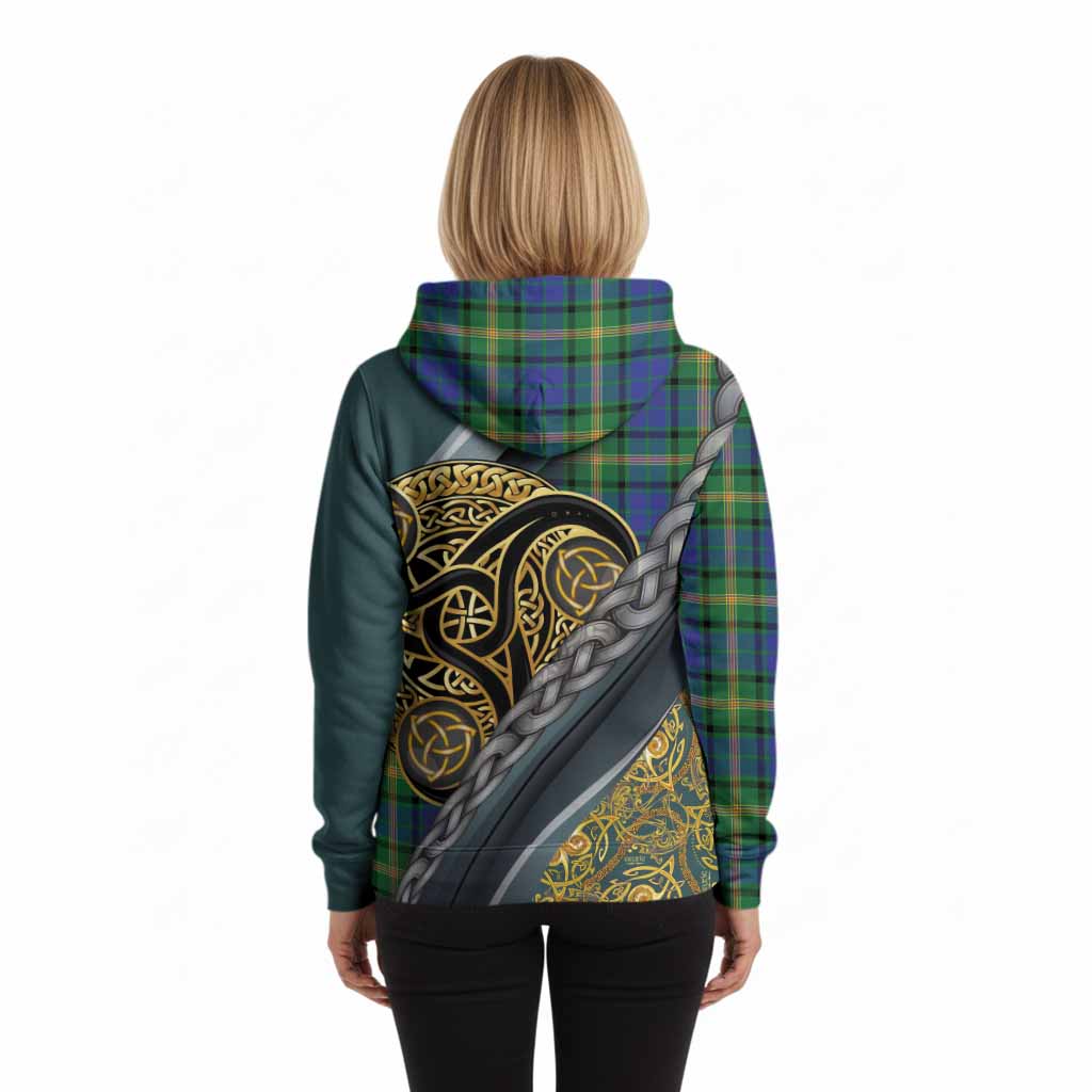 Maitland Tartan Crest Hoodie Scottish Triskele Celtic