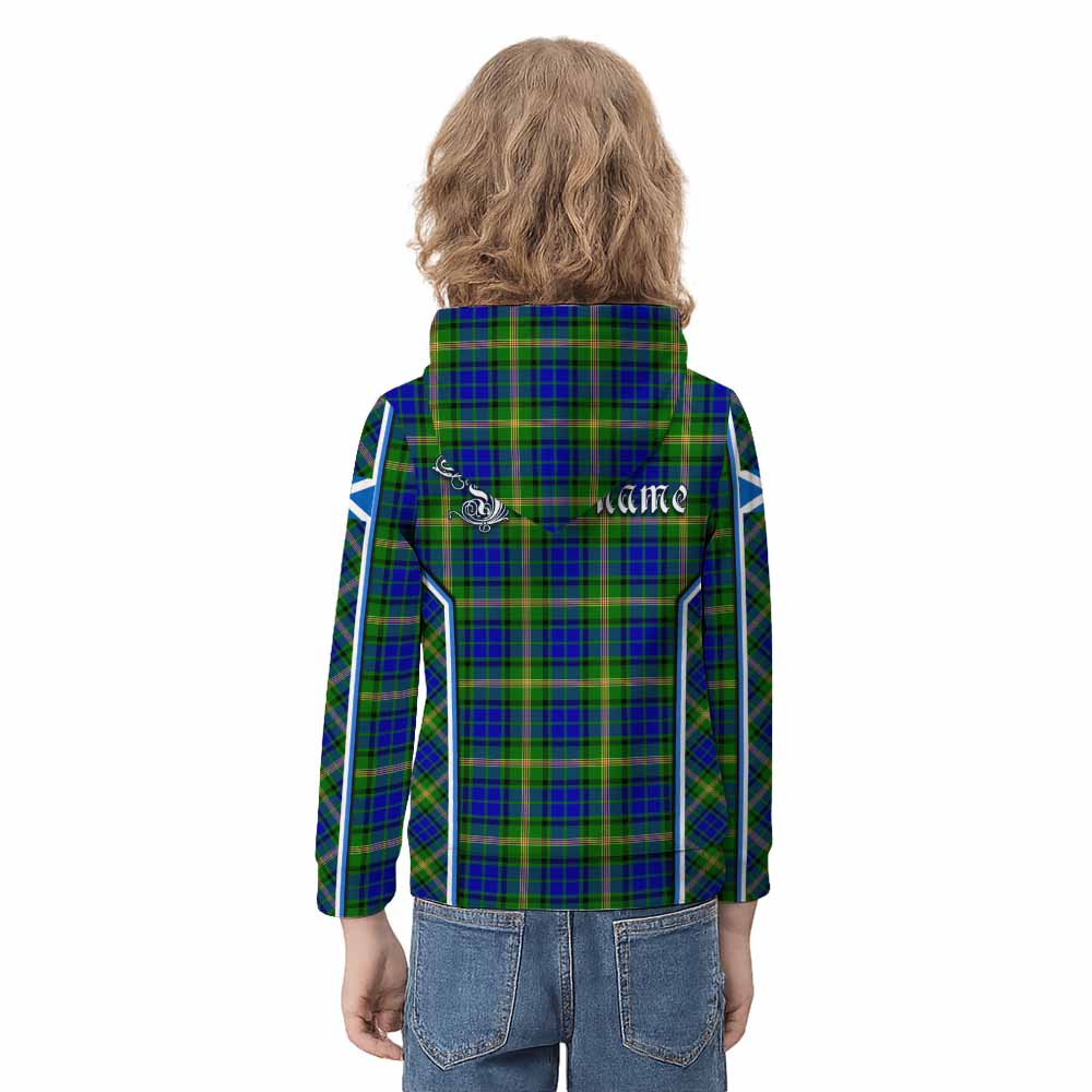 Maitland Tartan Crest Kid Hoodie Scotland Coat of Arm Flag Style - Tartan Vibes Clothing