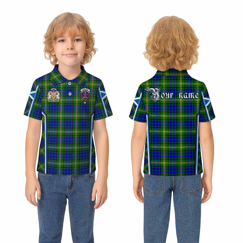 Maitland Tartan Crest Kid Polo Shirt Scotland Coat of Arm Flag Style - Tartan Vibes Clothing