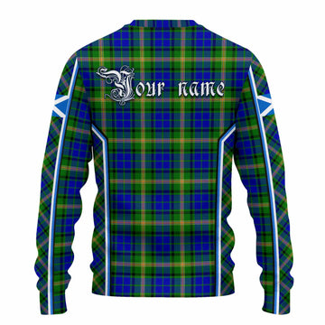 Maitland Tartan Crest Knitted Sweater Scotland Coat of Arm Flag Style - Tartan Vibes Clothing