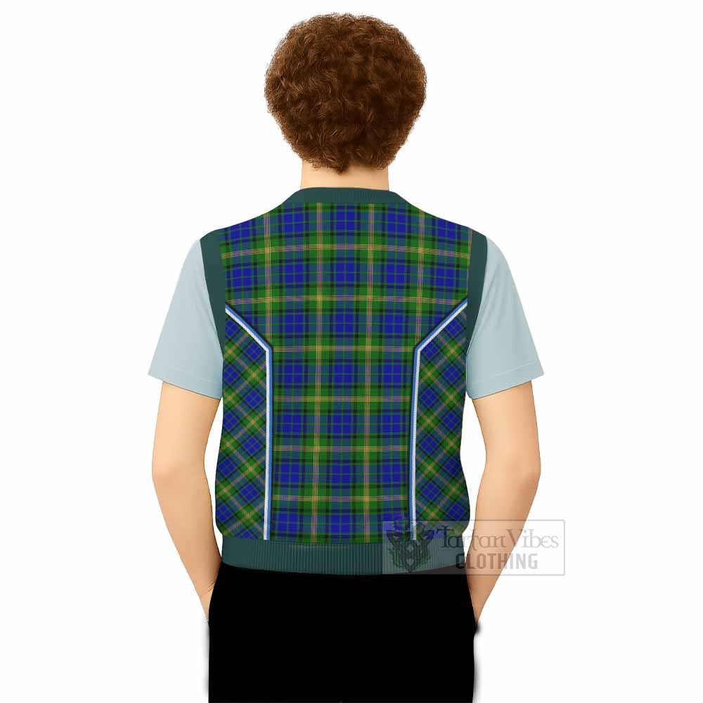 Maitland Tartan Crest Knitted V-Neck Vest Scotland Coat of Arm Flag Style - Tartan Vibes Clothing