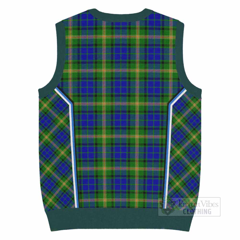 Maitland Tartan Crest Knitted V-Neck Vest Scotland Coat of Arm Flag Style - Tartan Vibes Clothing