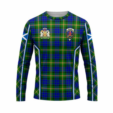 Maitland Tartan Crest Long Sleeve T-Shirt Scotland Coat of Arm Flag Style - Tartan Vibes Clothing
