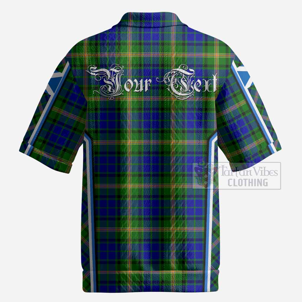 Maitland Tartan Crest Men’s Polo Sweater Top Scotland Coat of Arm Flag Style