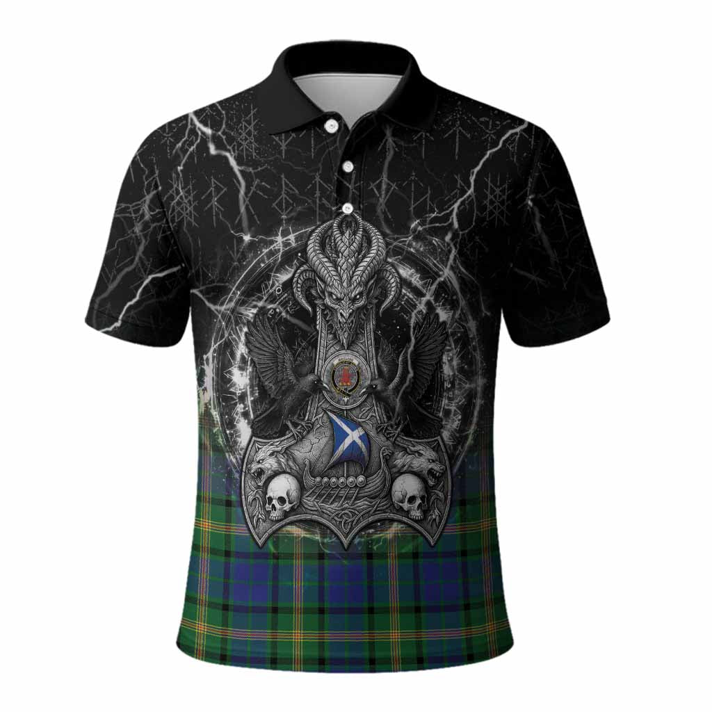 Maitland Tartan Crest Polo Shirt Celtic Odin's Raven Legacy