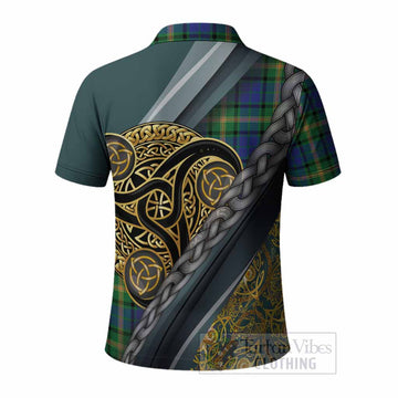 Maitland Tartan Crest Polo Shirt Scottish Triskele Celtic