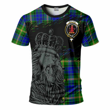 Maitland Tartan Crest T-Shirt Crowned Lion Heritage Style