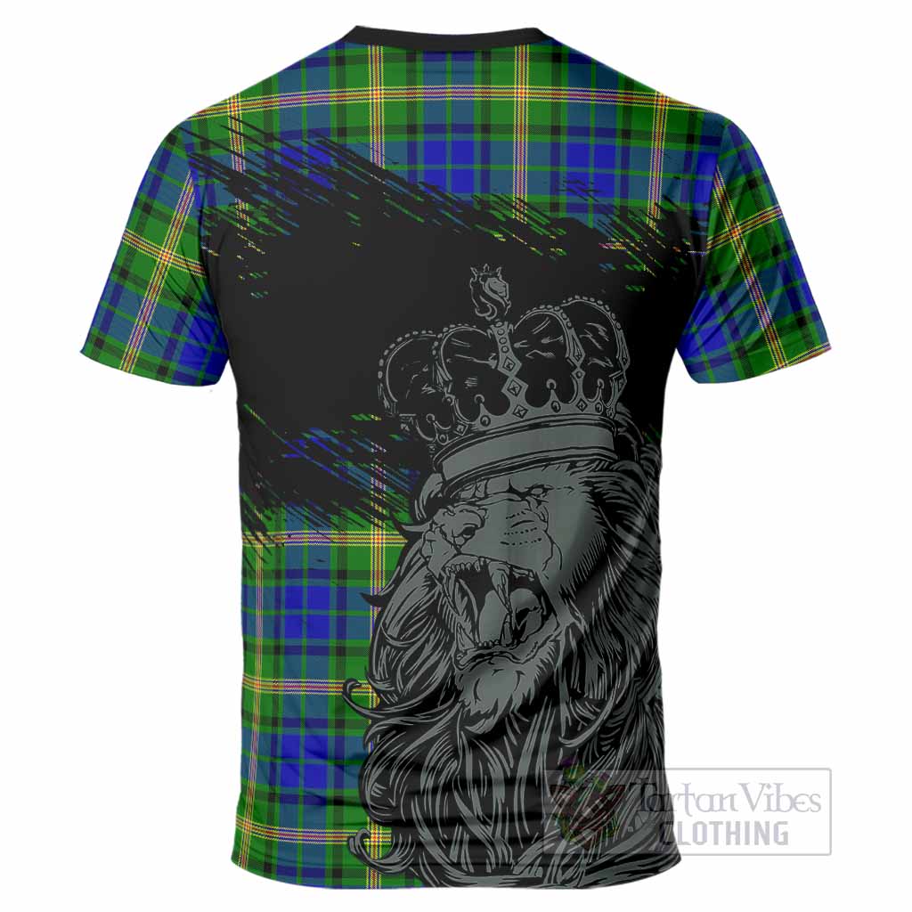 Maitland Tartan Crest T-Shirt Crowned Lion Heritage Style