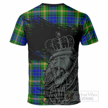 Maitland Tartan Crest T-Shirt Crowned Lion Heritage Style