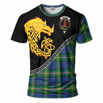 Maitland Tartan Crest T-Shirt Legendary Dragon Knot Half Style