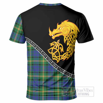 Maitland Tartan Crest T-Shirt Legendary Dragon Knot Half Style
