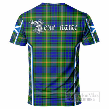 Maitland Tartan Crest T-shirt Scotland Coat of Arm Flag Style