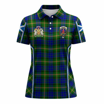Maitland Tartan Crest Women's Polo Shirt Scotland Coat of Arm Flag Style - Tartan Vibes Clothing