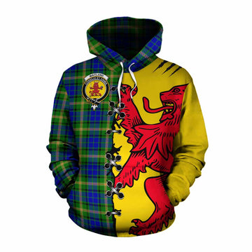 Maitland Tartan Family Crest Cotton Hoodie Lion Rampant Honor