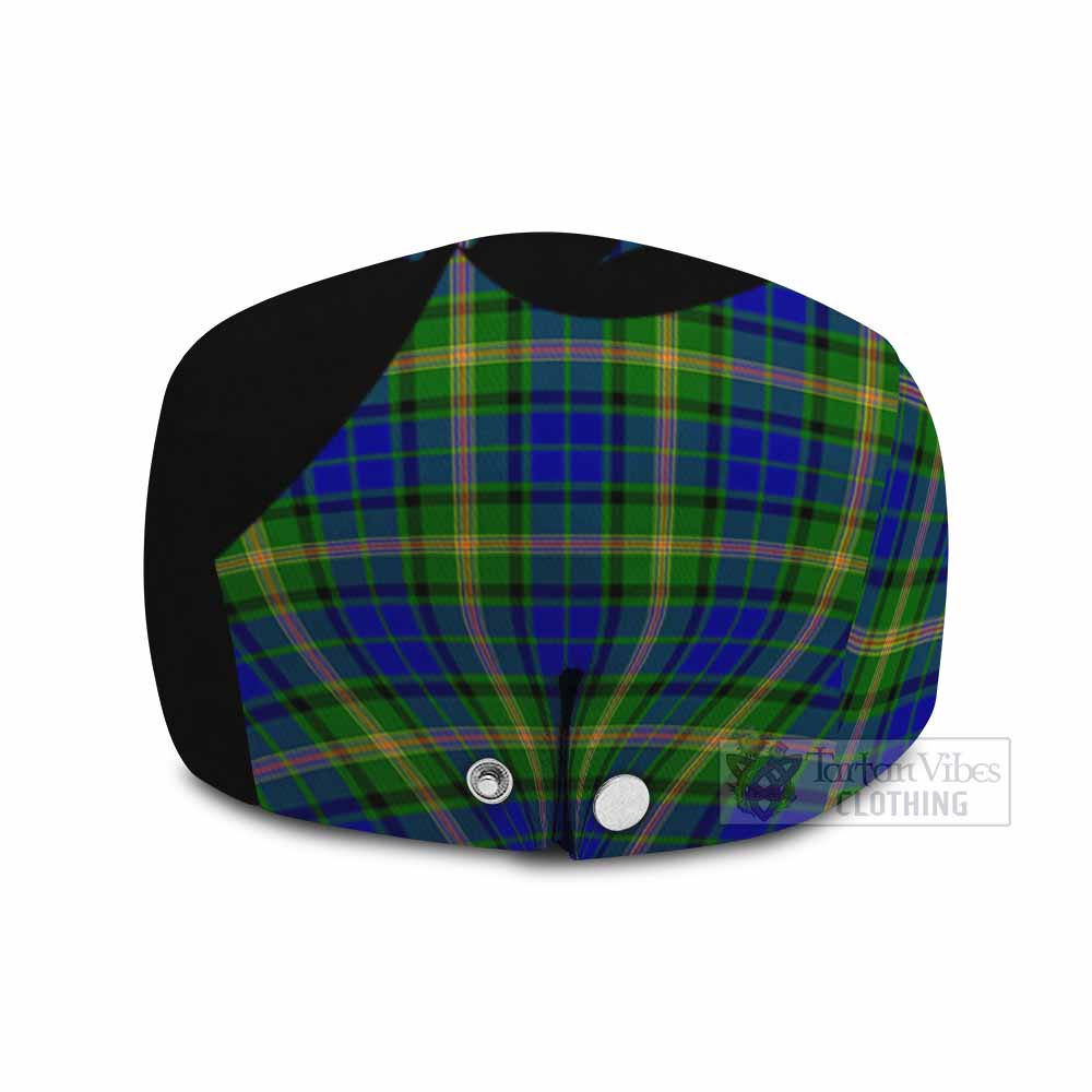 Maitland Tartan Family Crest Flat Cap, Jeff Cap Scotland Thistle Floral