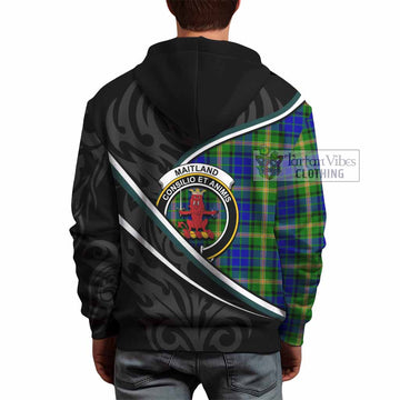 Maitland Tartan Family Crest Hoodie Celtic Scottish Thistle Floral