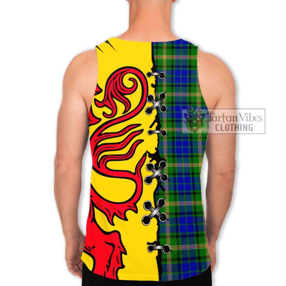 Maitland Tartan Family Crest Men Tank Top Lion Rampant Honor - Tartan Vibes Clothing