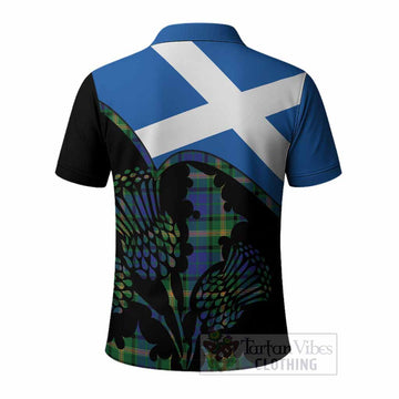Maitland Tartan Family Crest Polo Shirt Scotland Thistle Floral Flag Style
