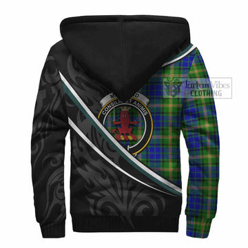 Maitland Tartan Family Crest Sherpa Hoodie Celtic Scottish Thistle Floral - Tartan Vibes Clothing