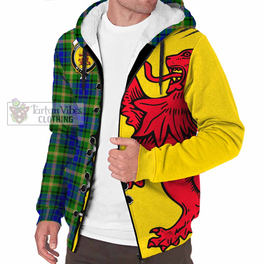 Maitland Tartan Family Crest Sherpa Hoodie Lion Rampant Honor - Tartan Vibes Clothing