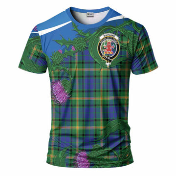 Maitland Tartan Family Crest T-Shirt Thistle in Minimalism