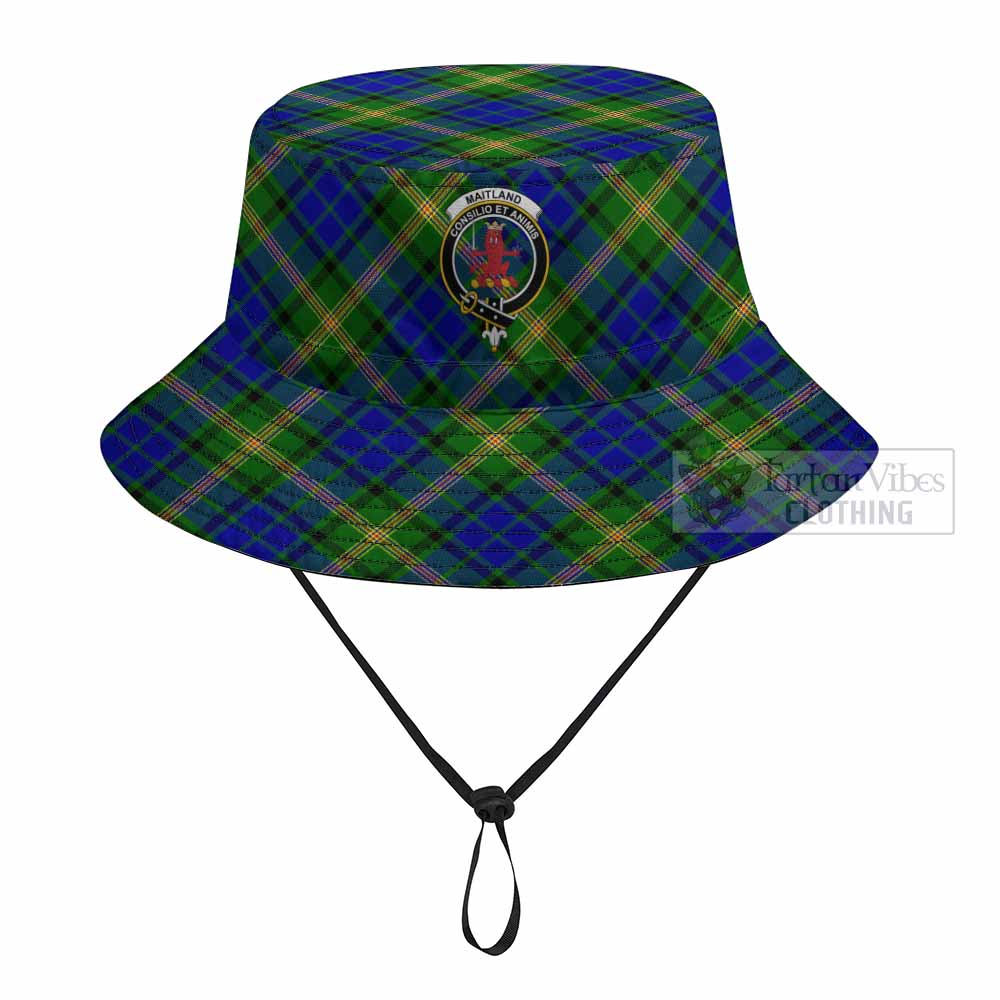 Maitland Tartan Fishing Hat with Family Crest
