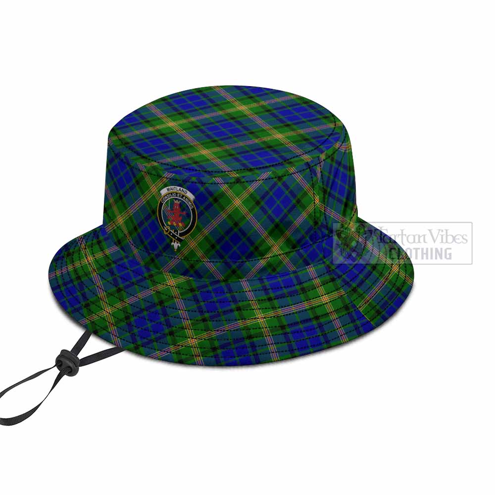 Maitland Tartan Fishing Hat with Family Crest