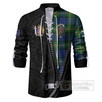 Maitland Tartan Ghillie Shirt New Zealand Pattern Unique Zipper Stylized